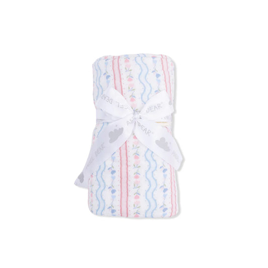 Tulip Stripe Muslin Swaddle