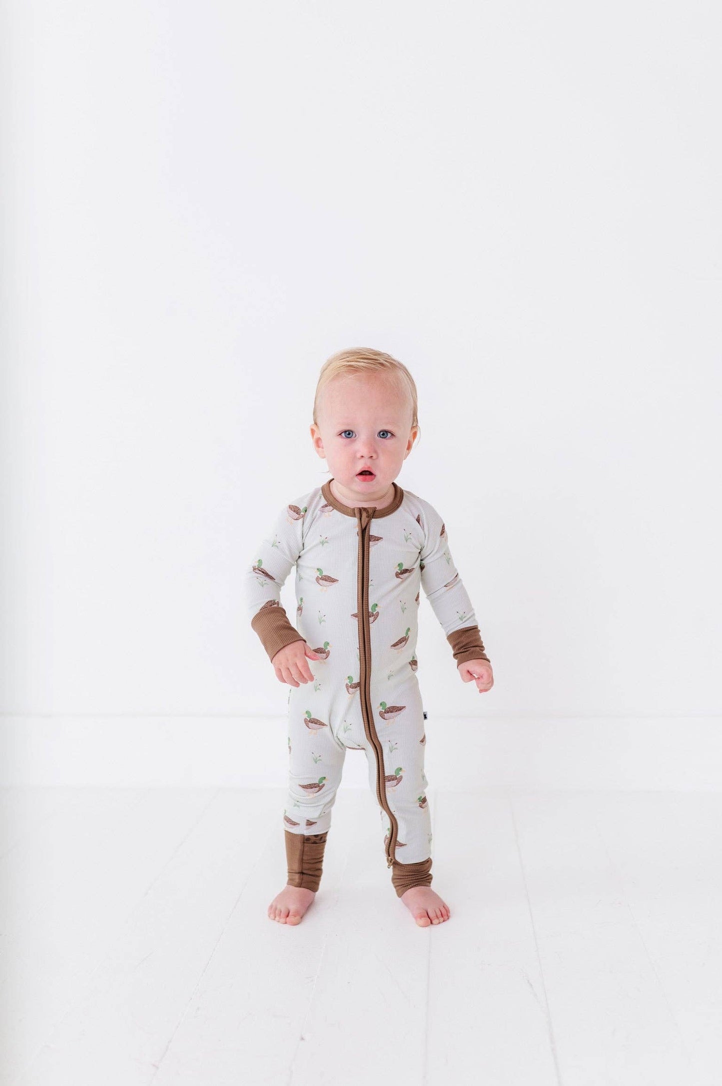 Duck, Duck Cute Ribbed Footies