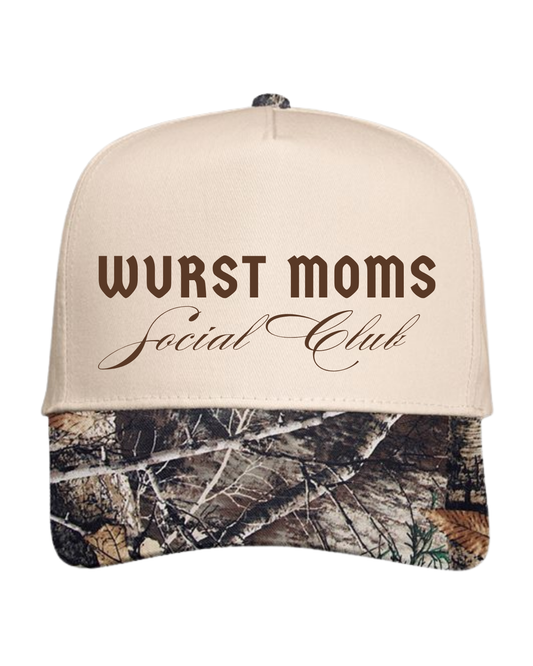 PRE-ORDER: Camo Wurst Moms Social Club Hat