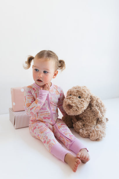 Birthday Girl Zipper Romper