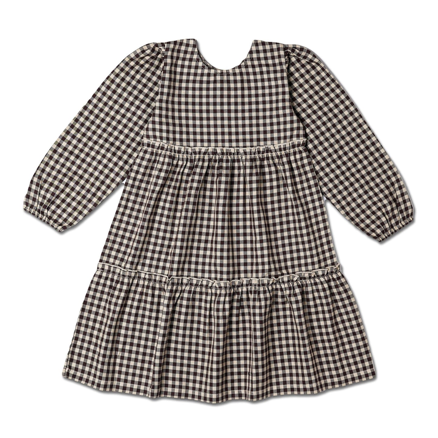 Gingham Checks Tiered Dress