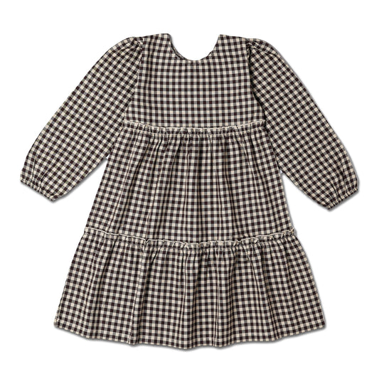 Gingham Checks Tiered Dress