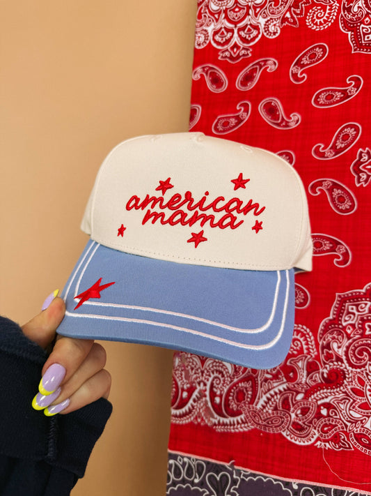 American Mama Trucker Hat