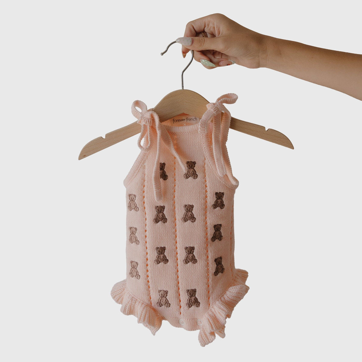 Lottie Knit Ruffle Romper