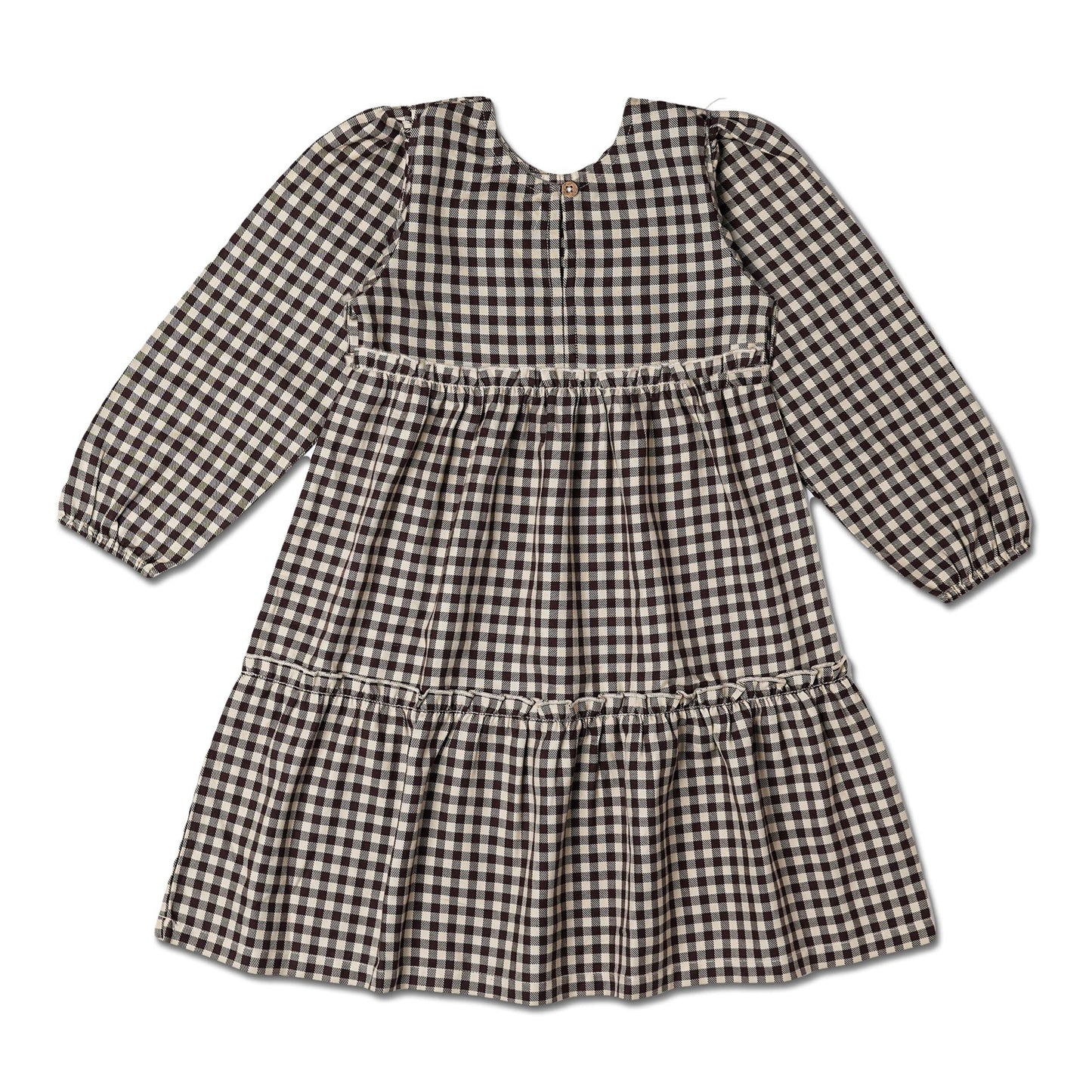 Gingham Checks Tiered Dress