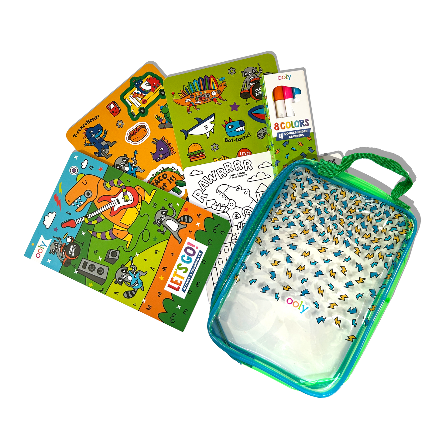 Dinos Let's Go!: Activity & Coloring Kit