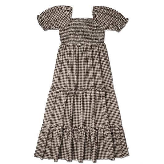 Gingham Checks Women's Smocked Dress