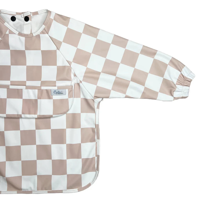 Checkered Long Sleeve Bib