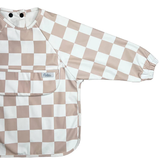 Checkered Long Sleeve Bib
