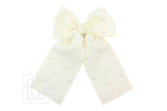 Emily Pearl Clip Bow
