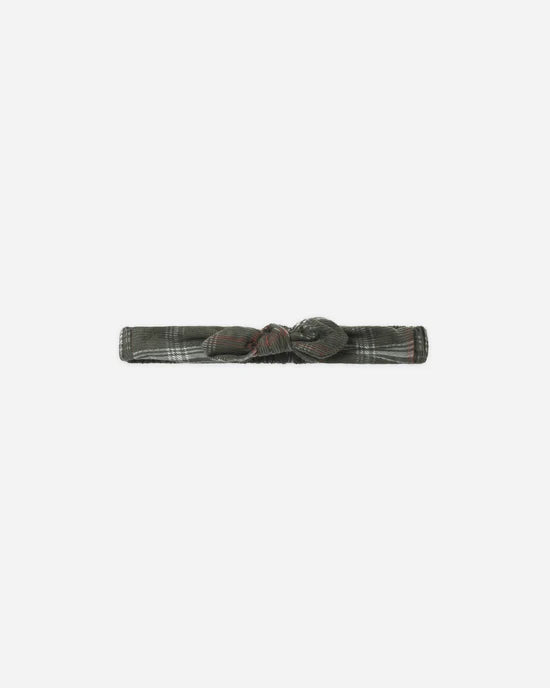 Baby Bow Headband Holiday Plaid