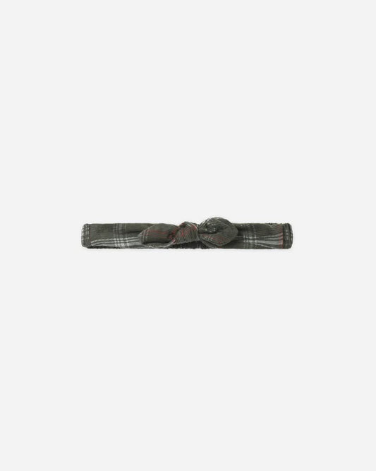 Baby Bow Headband Holiday Plaid