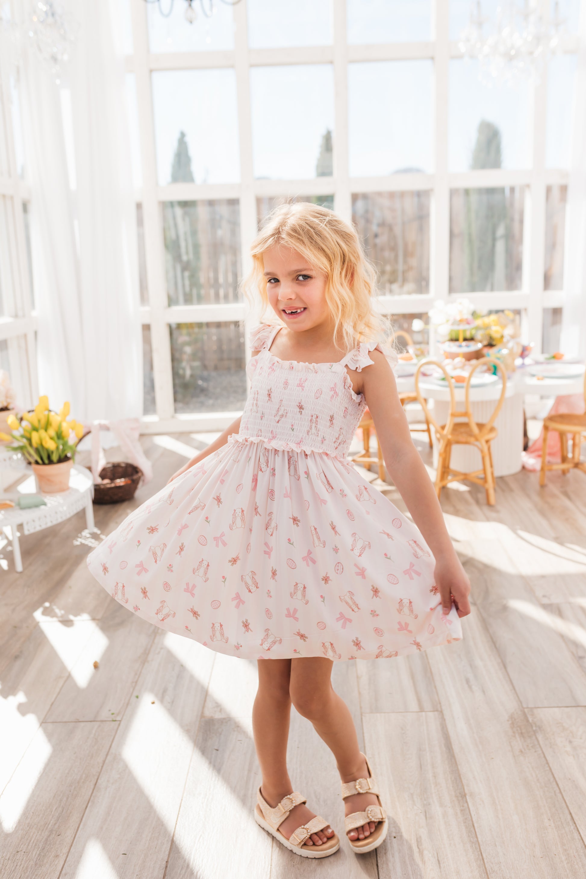 Rosie Rabit Twirl Dress 4T