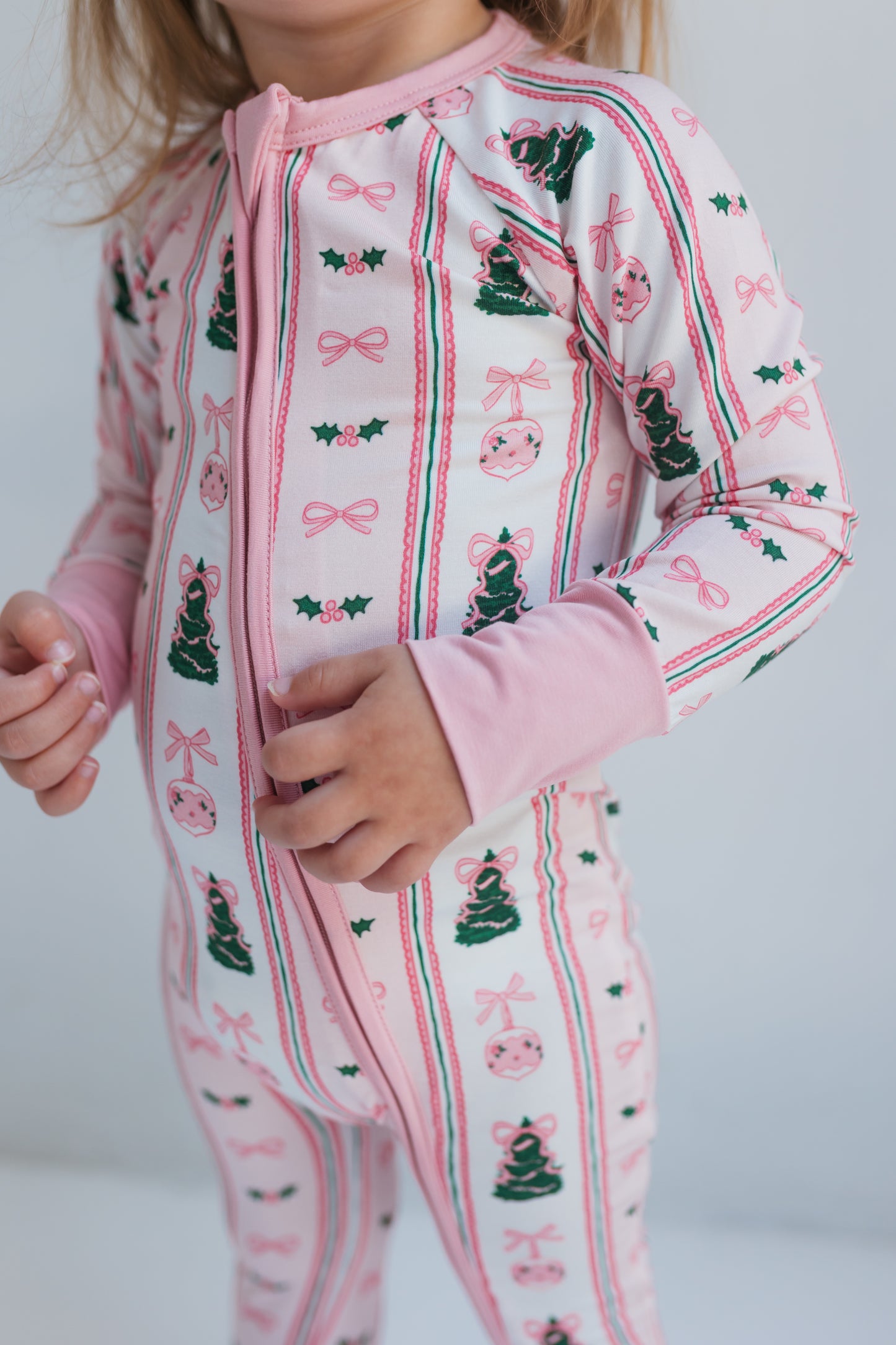 Pinkmas Zipper Romper