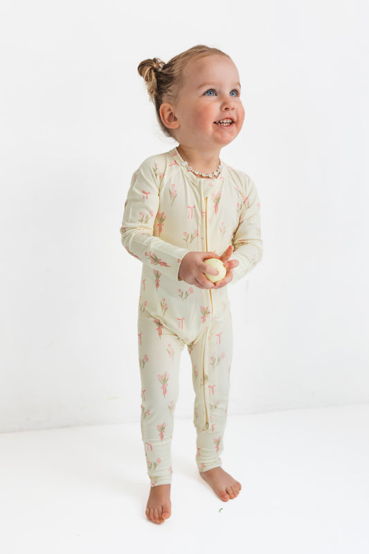 Tulip Fields Zipper Romper