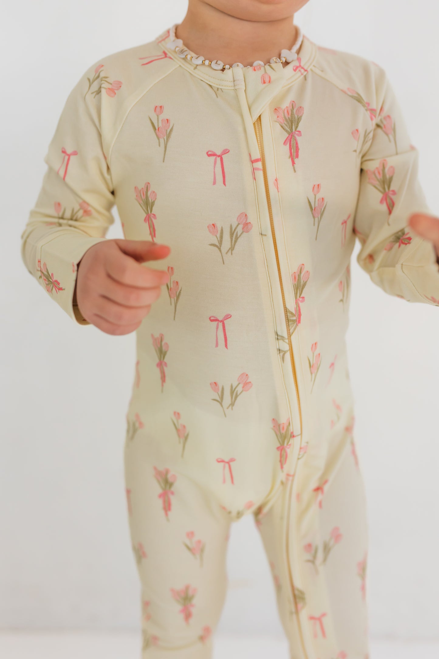 Tulip Fields Zipper Romper