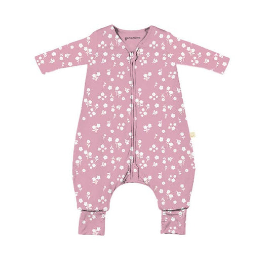 Mini Floral Long Sleeve Footie Sleep Bag