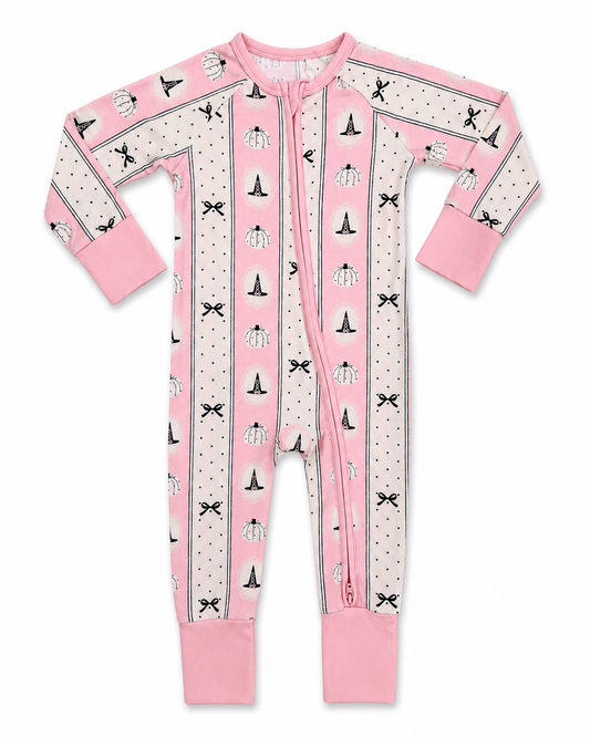 Pretty Little Pumpkin Zipper Romper