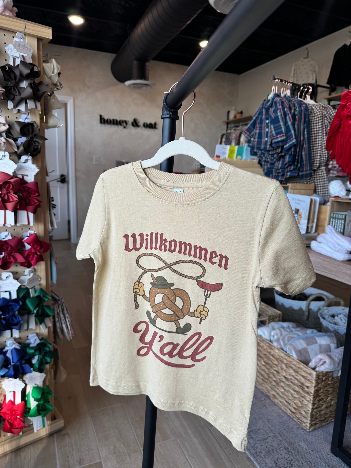 PRE-ORDER: Adult Willkommen Y'all T-Shirt