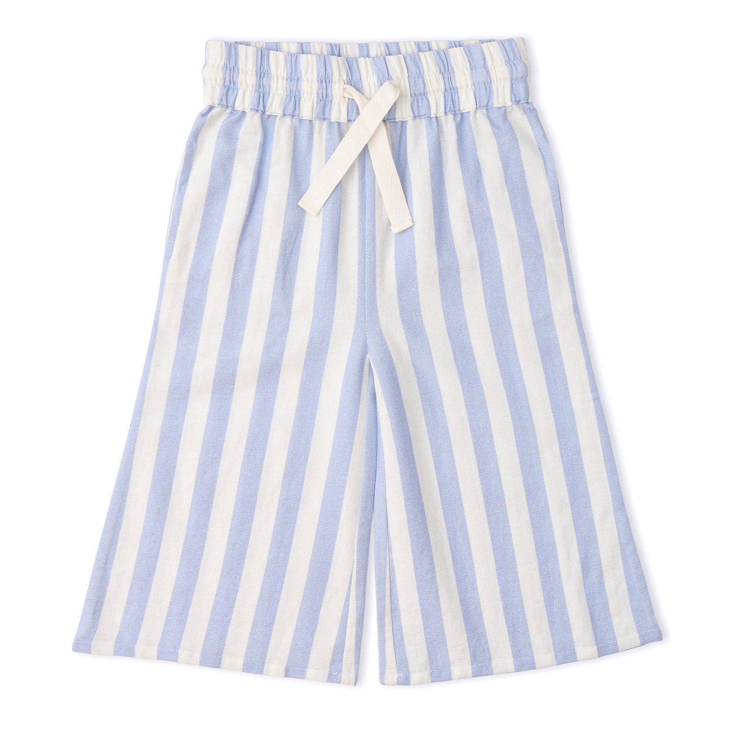 Blue Stripes Pants Set