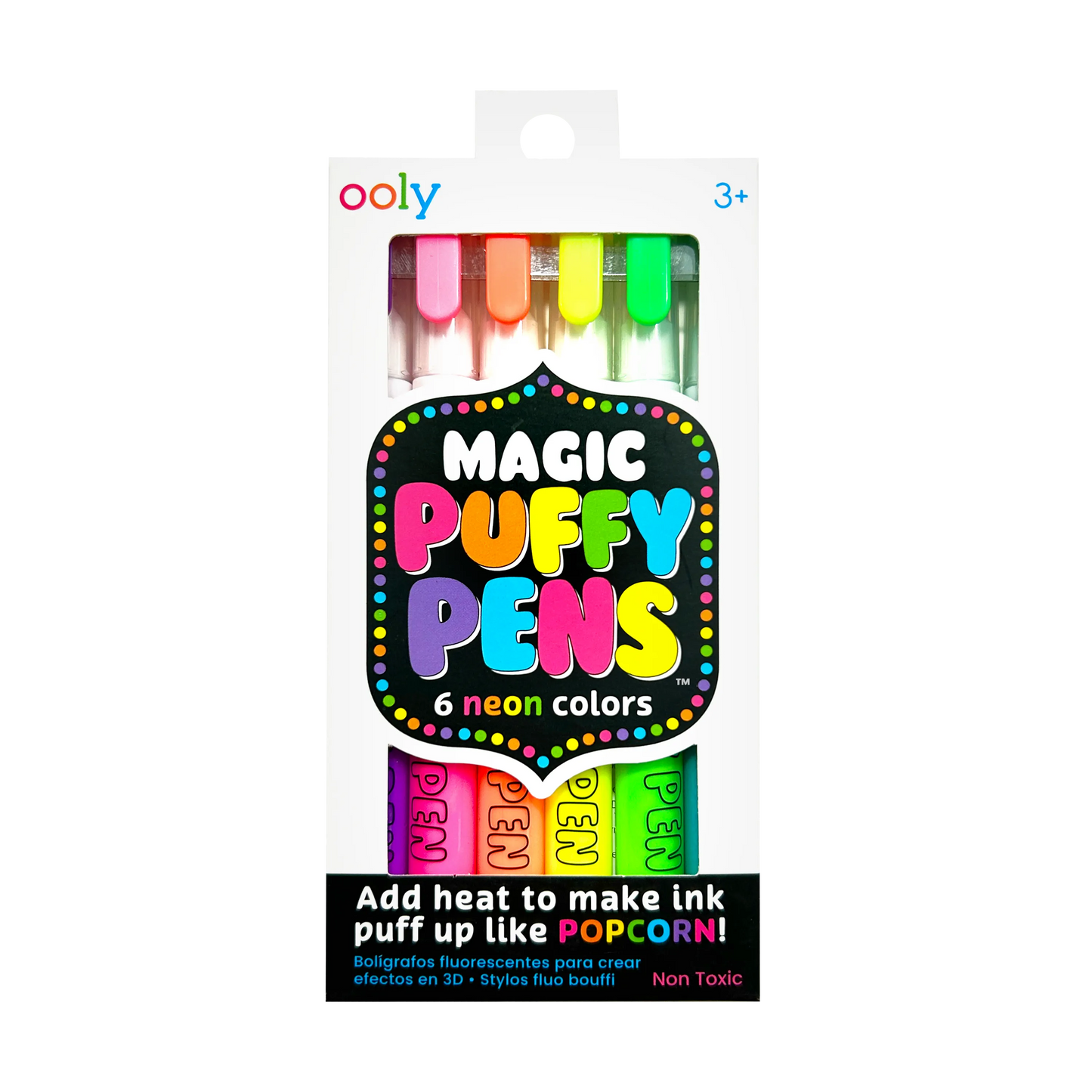 Magic Puffy Neon Pens