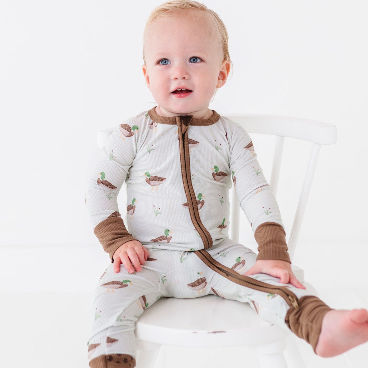 Duck, Duck Cute Ribbed Footies