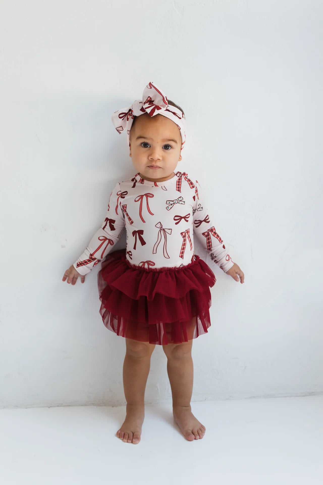 Merry Little Bows Tutu Bodysuit Dress