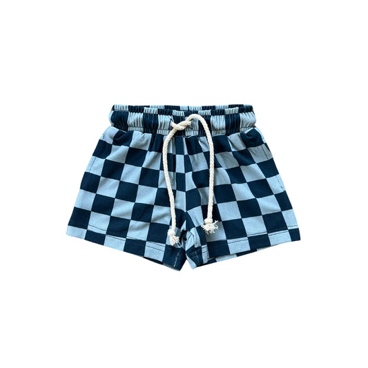 Blue Check Everyday Shorts