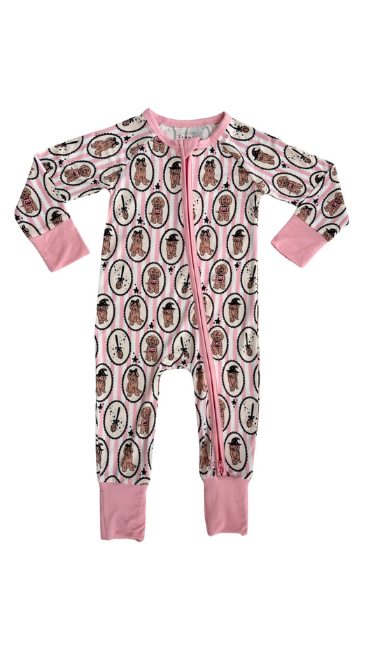 Howl-O-Ween Pups Zipper Romper