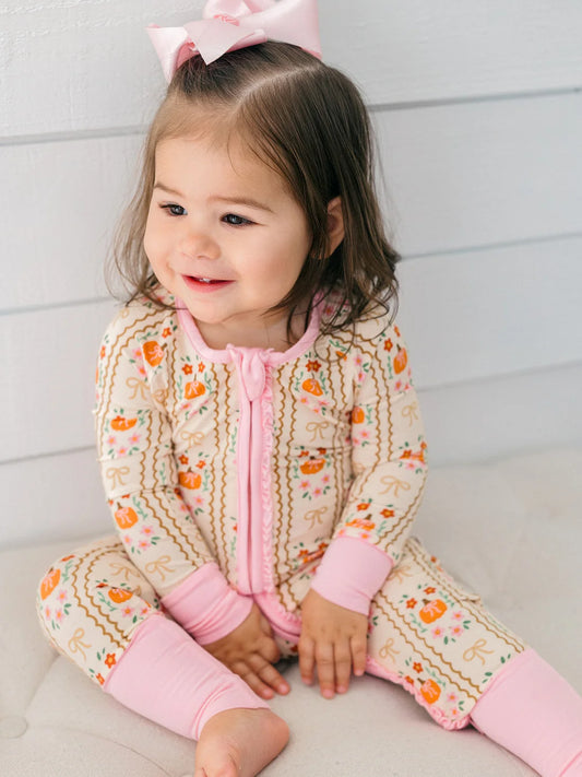 Pumpkin Darling Zipper Romper