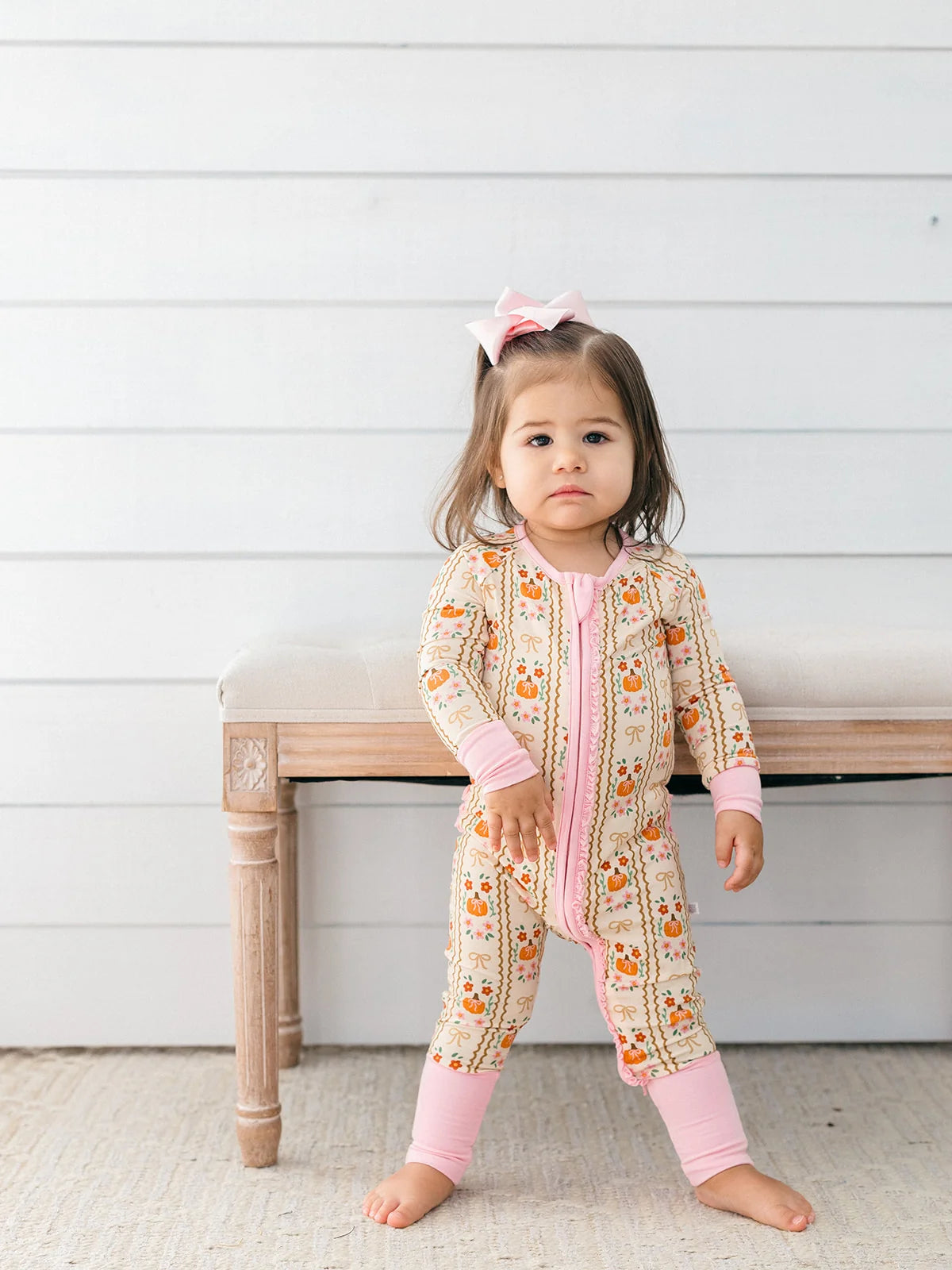 Pumpkin Darling Zipper Romper