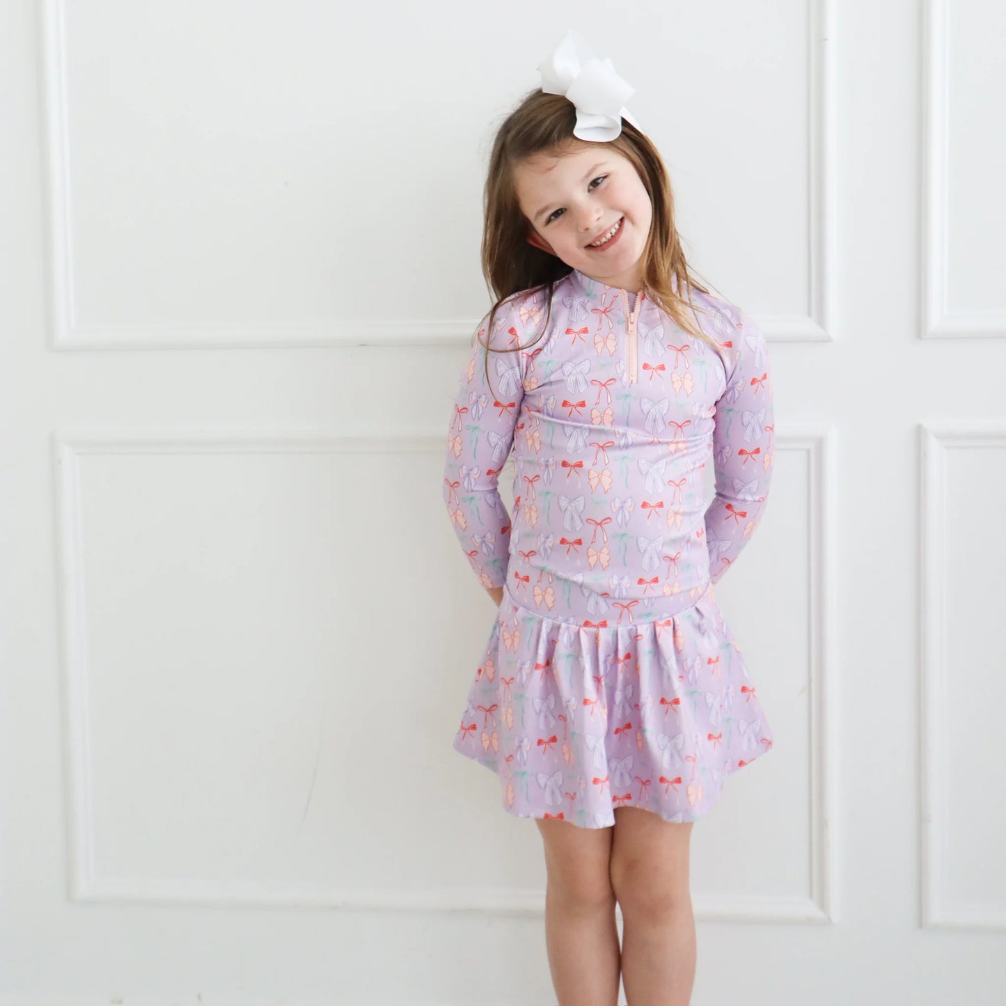 Lavender Bow Set