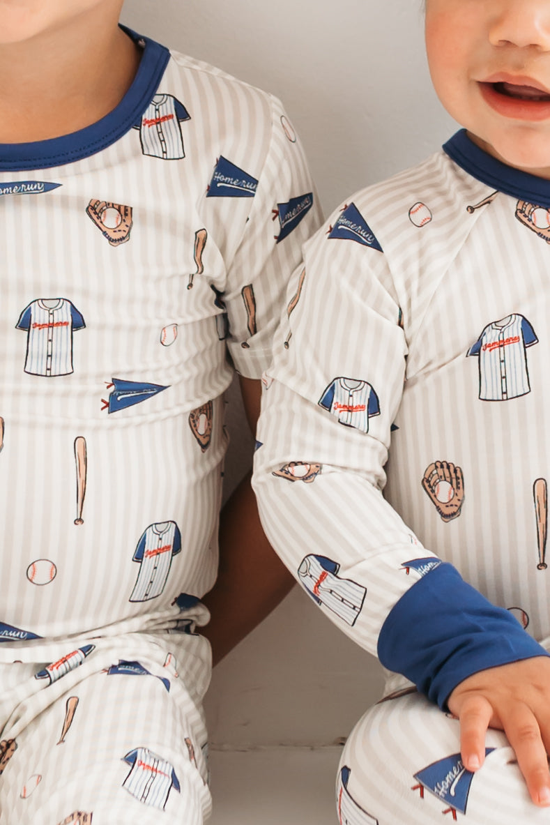 Baseball Zipper Romper
