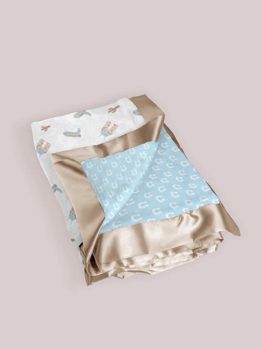 Little Cowboy Reversible Blanket