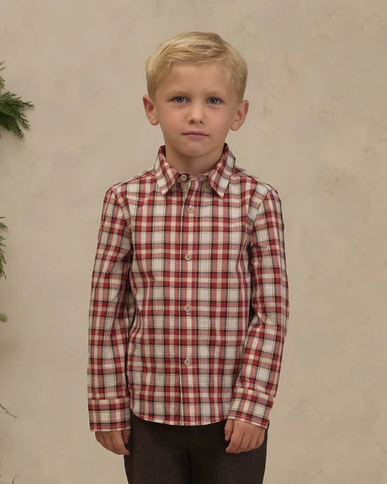 Harrison Button Down Holiday Tartan