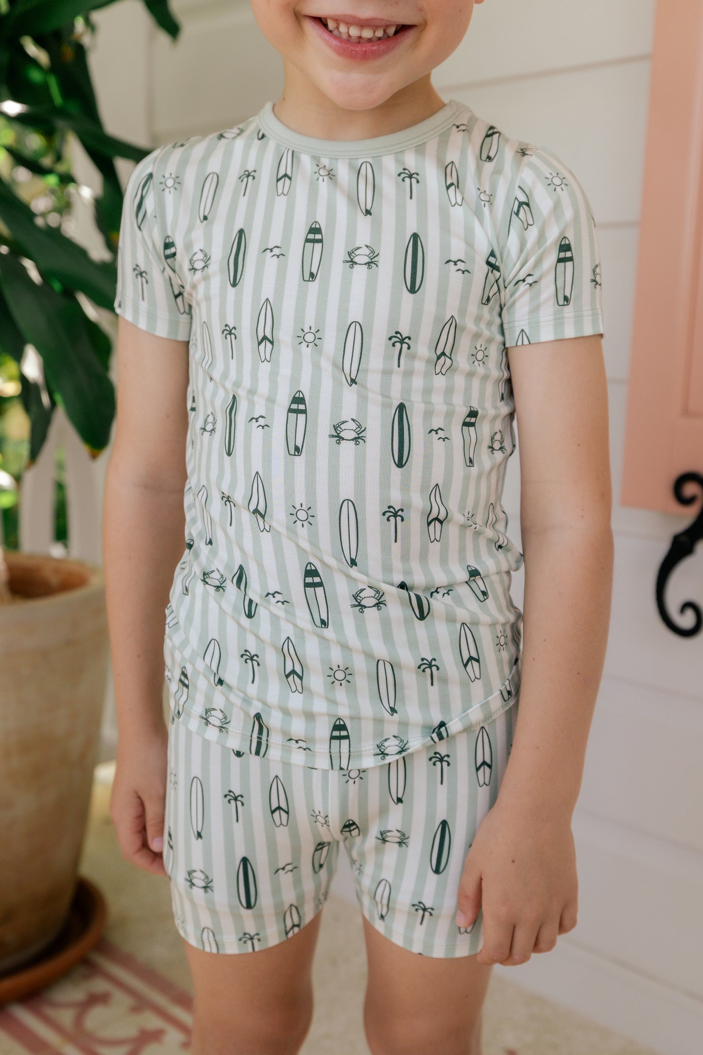 Green Surfs Up Two Piece Set