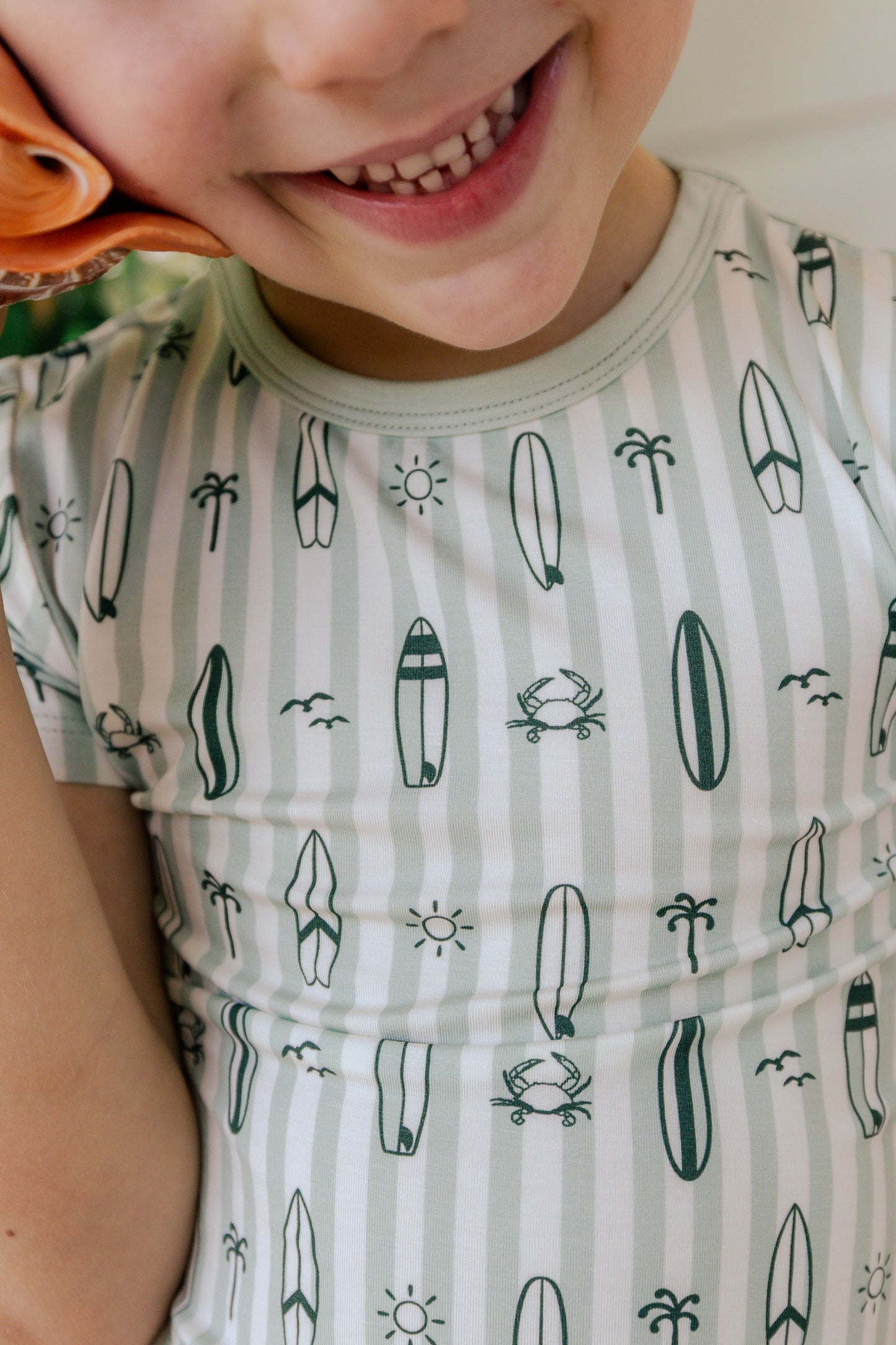 Green Surfs Up Two Piece Set