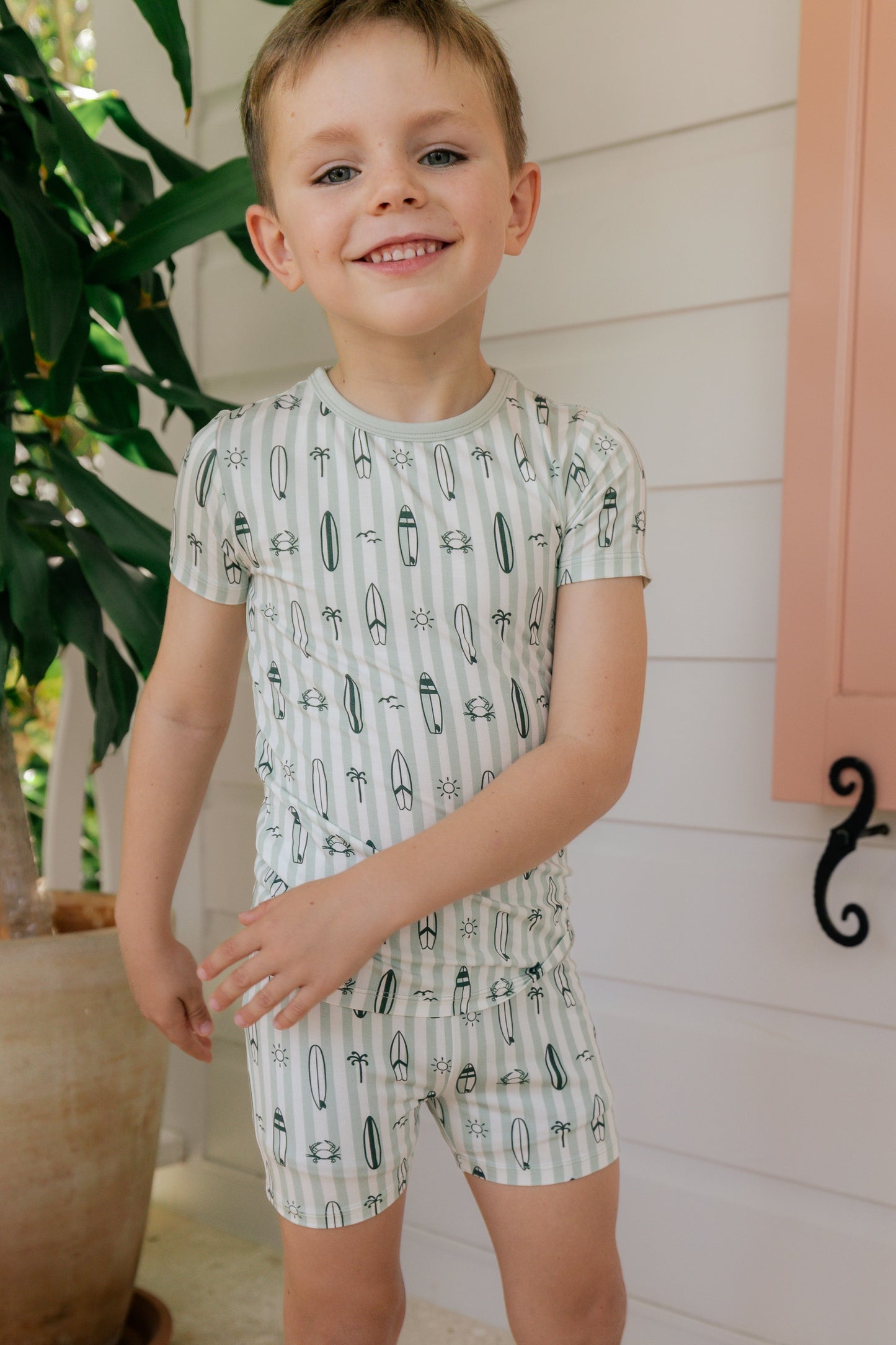 Green Surfs Up Two Piece Set