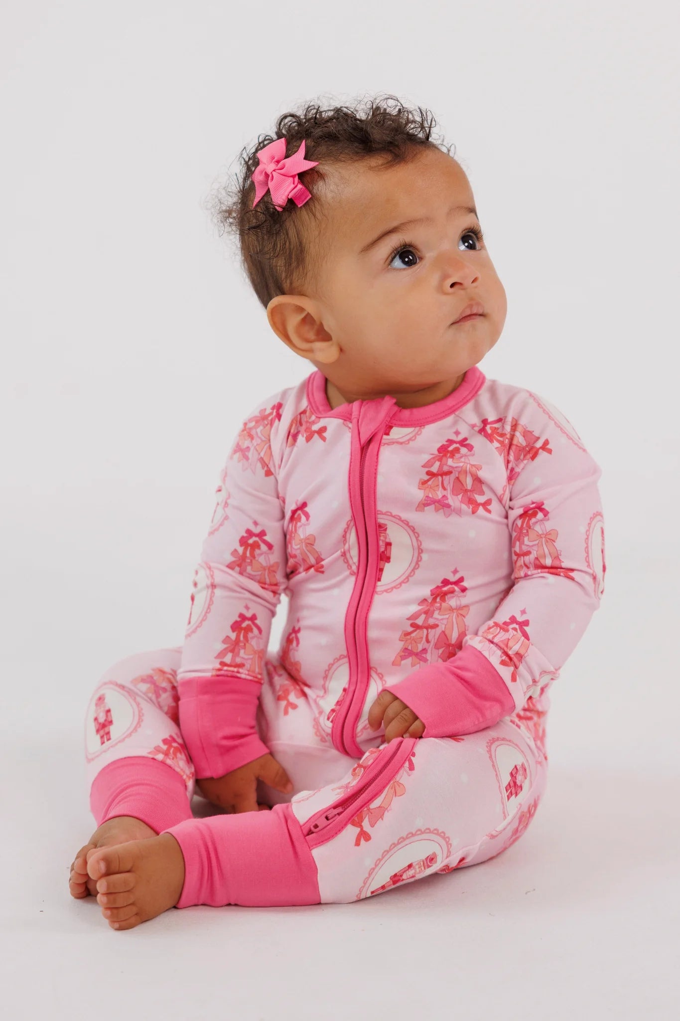 Wrapped In Bows Zipper Romper