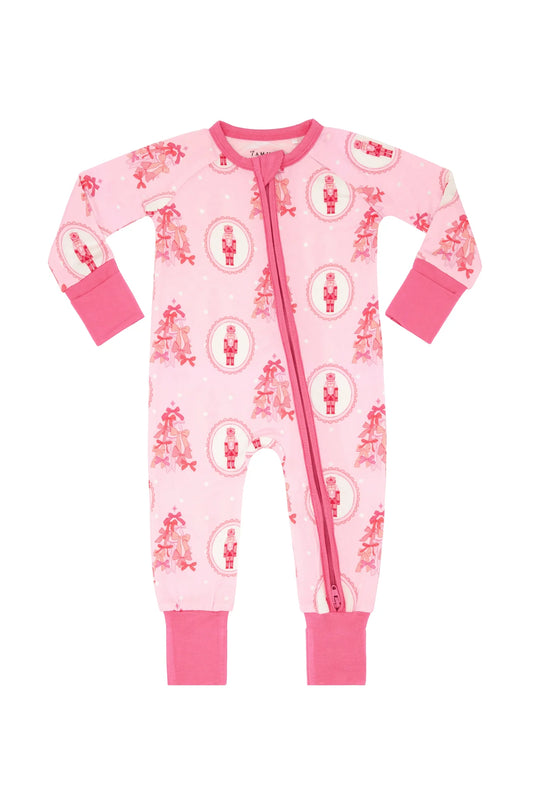 Wrapped In Bows Zipper Romper