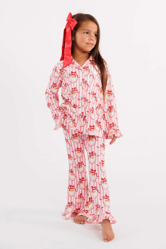 PRE-ORDER: Pink Santa Claus Lane Flare Set