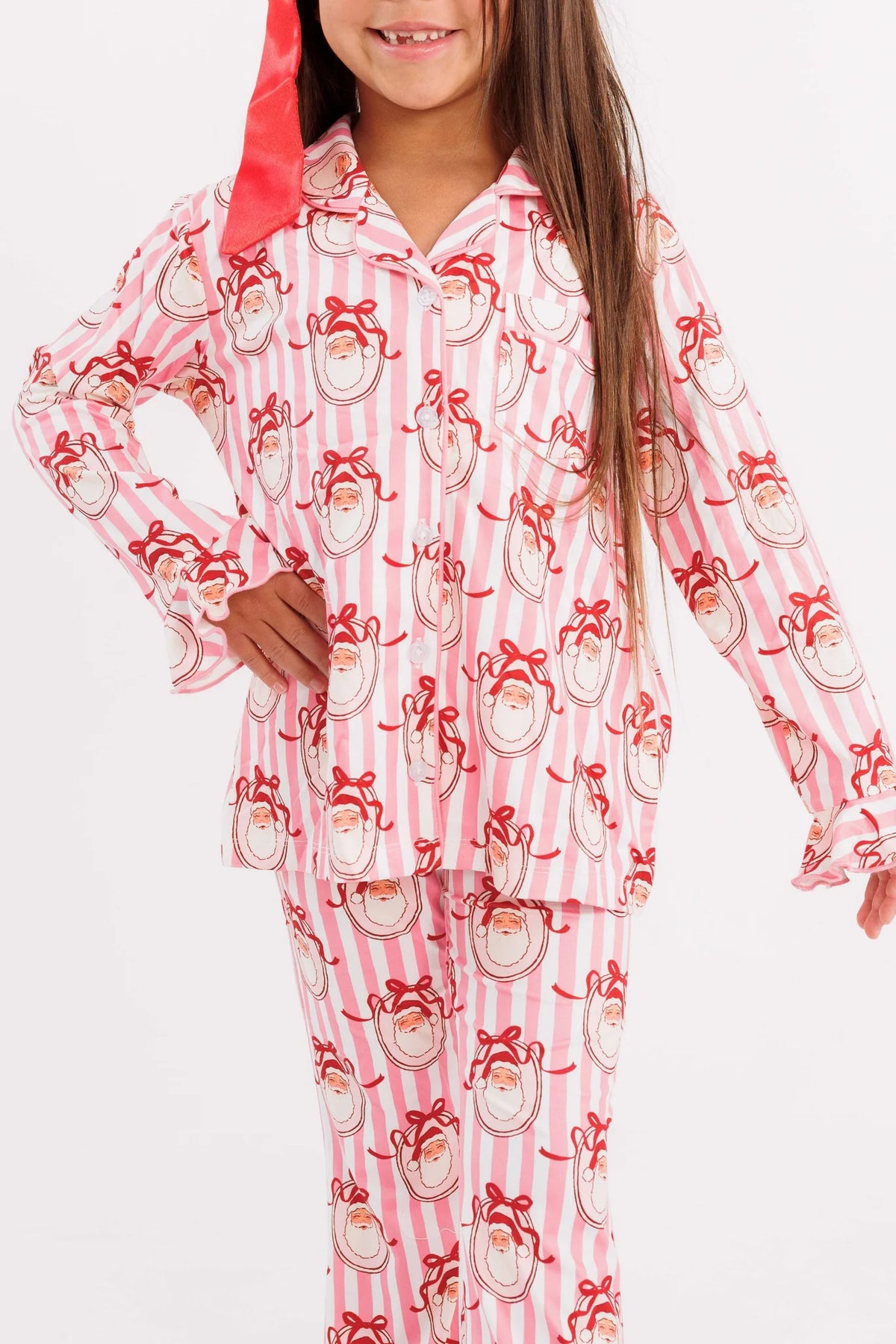 PRE-ORDER: Pink Santa Claus Lane Flare Set