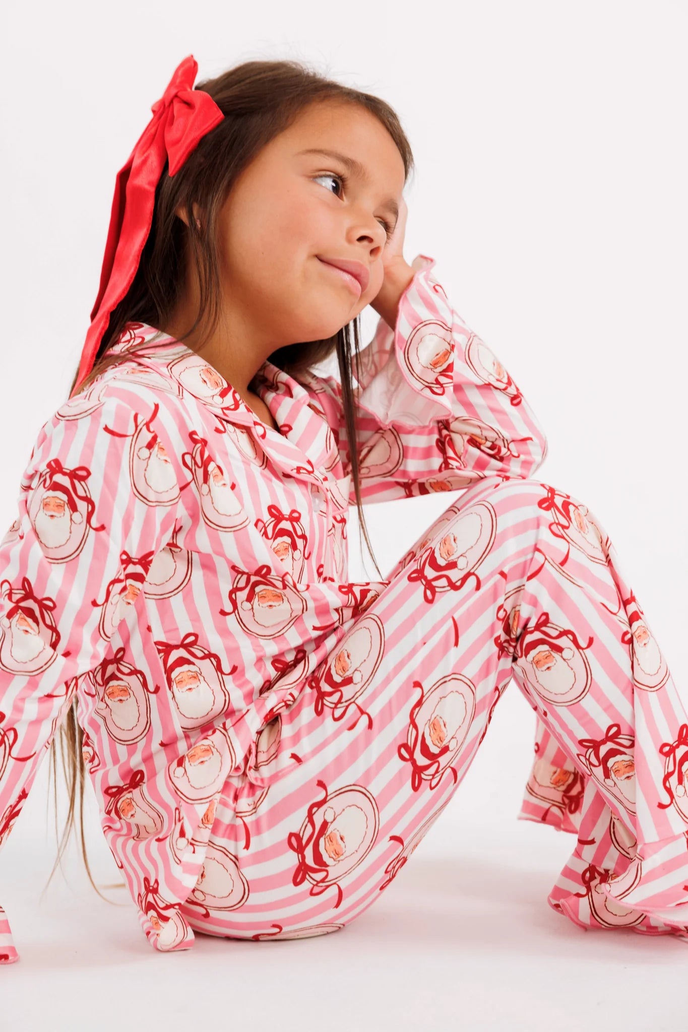 PRE-ORDER: Pink Santa Claus Lane Flare Set