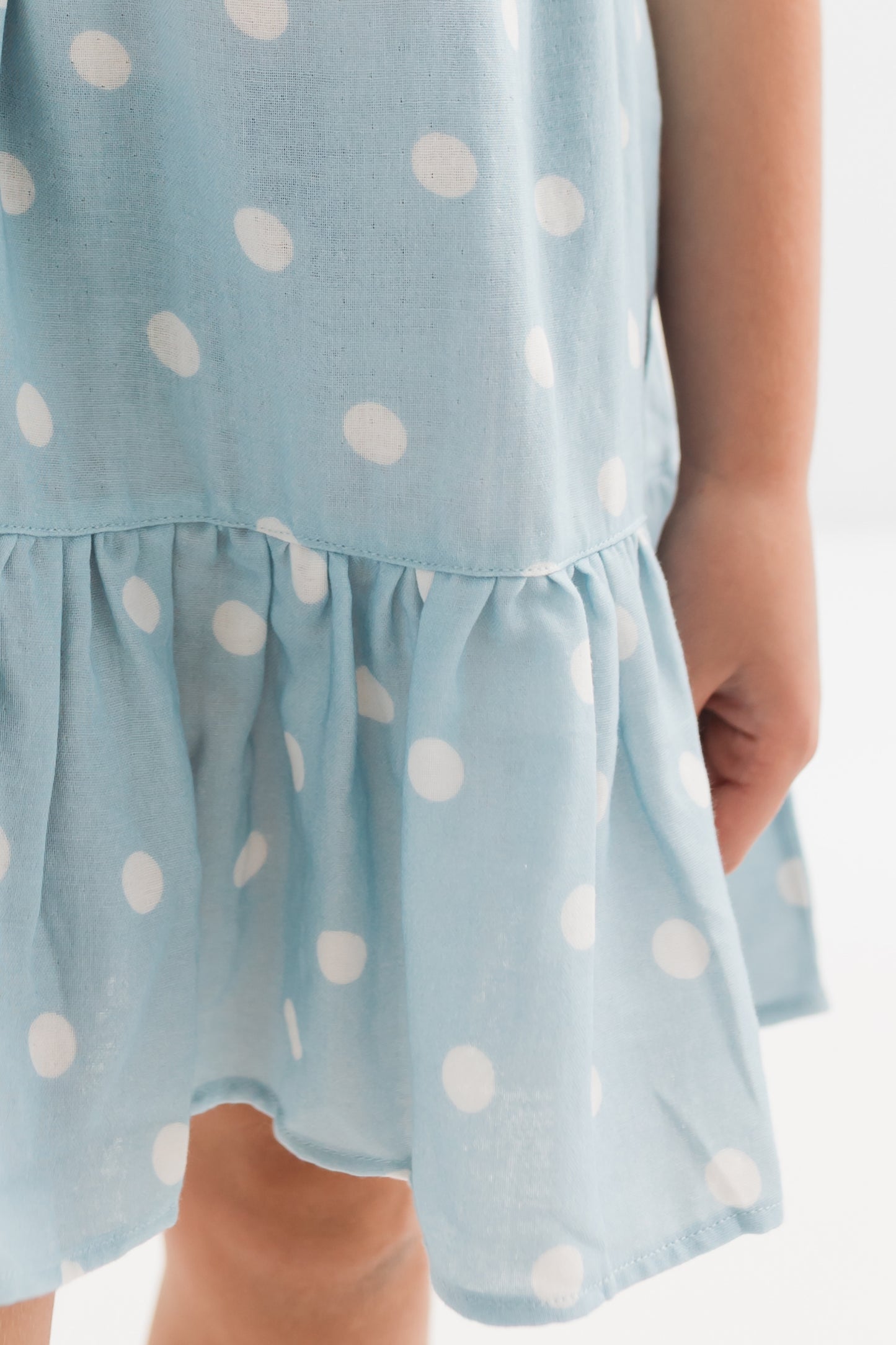 Sea Blue Polka Dot Dress