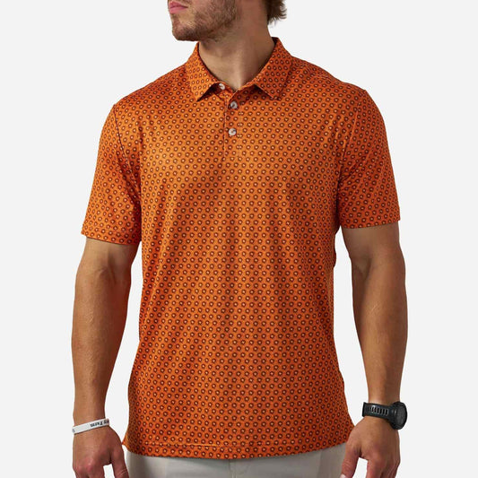 Dad Orange Vintage Helmets Polo