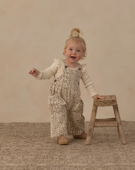Wide Leg Overall Leopard