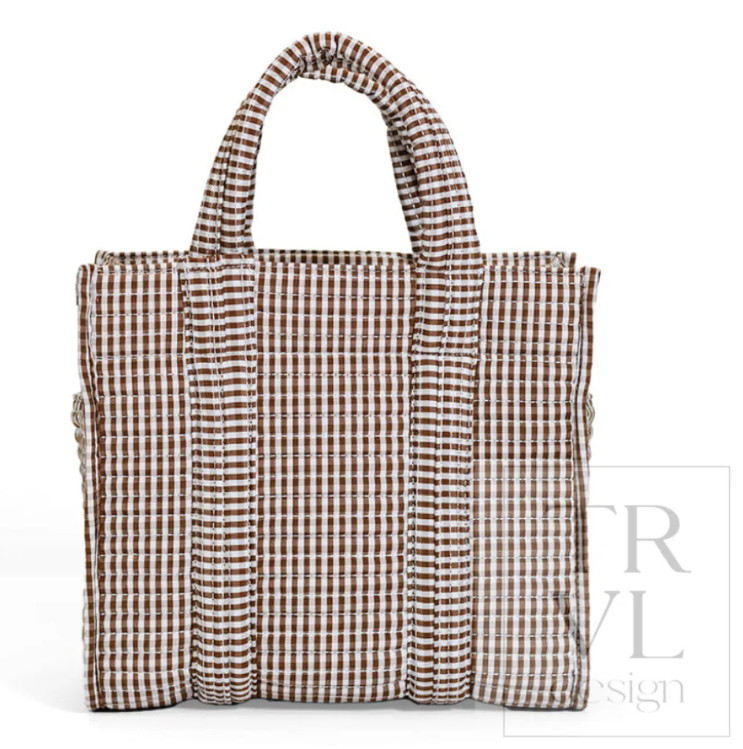 Coco Gingham Quilted Mini Go Go Tote