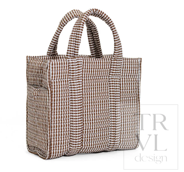 Coco Gingham Quilted Mini Go Go Tote