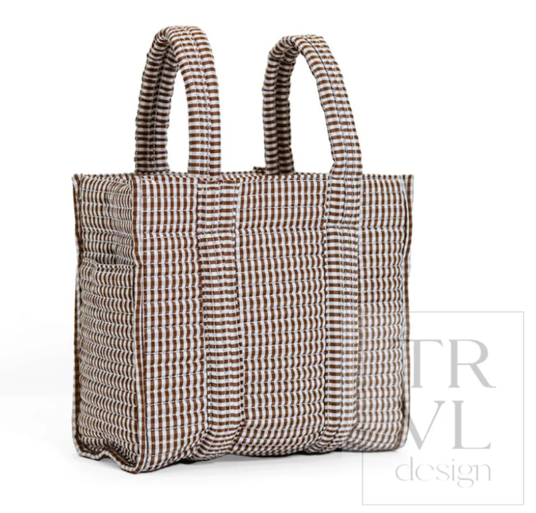 Coco Gingham Quilted Mini Go Go Tote
