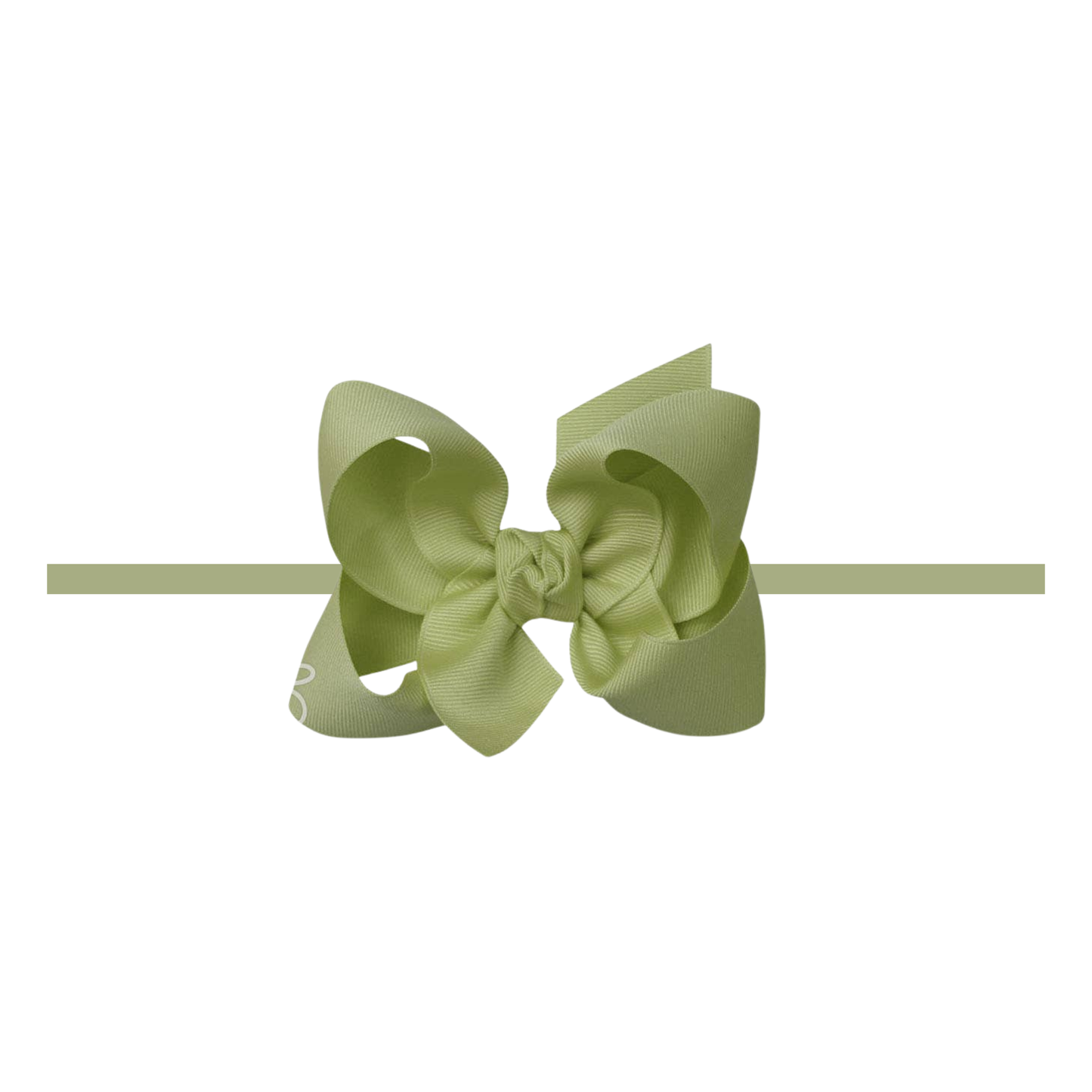 Spring Moss Headband Bow